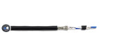 RS-485 24AWG 1Pr Shielded Cable - Equal to Belden 9841, Str TC, PE Ins, OS+Drain+TC BRD, PVC JKT, 120 ohm for Low Voltage Analog Signals/Digital Control