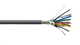AMESB 22AWG 8C Shielded Cable Wire (UL2464) - Flexible Str TC, PVC Ins, OS+Drain+TC BRD, PVC JKT for CNC Machine, Stepper Motor, VFD Spindle