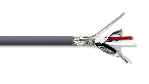 AMESB 16AWG 3C Shielded Cable Wire (UL2464) - Flexible Str TC, PVC Ins, OS+Drain+TC BRD, PVC JKT for CNC Machine, Stepper Motor, VFD Spindle