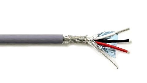 AMESB 18AWG 3C Shielded Cable Wire (UL2464) - Flexible Str TC, PVC Ins, OS+Drain+TC BRD, PVC JKT for CNC Machine, Stepper Motor, VFD Spindle
