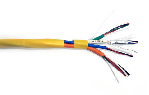 Access Control Composite Plenum Rated Cable - 18AWG/4C+22AWG/6C Shielded+22AWG/2C+22AWG/4C - Stranded Bare Copper Conductors