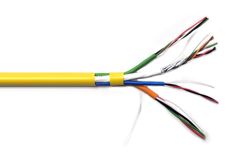 Access Control Composite Riser Rated Cable - 18AWG/4C+22AWG/3P Shielded+22AWG/2C+22AWG/4C - Stranded Bare Copper Conductors
