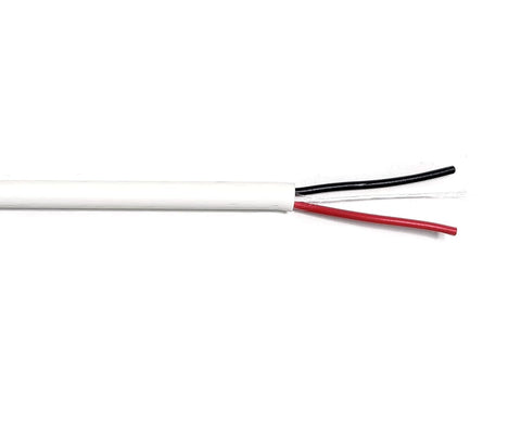 CL2 SOL BC 18AWG 2C Unshielded White Cable for General Purpose Low Voltage LED in-Wall Cable Sunlight Resistant 500FT